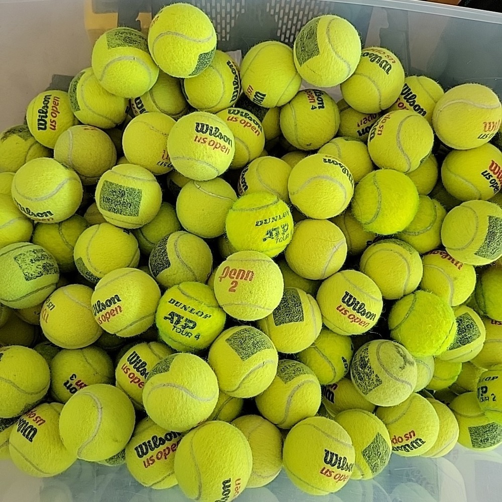 Wilson Dunlop Penn Assorted Lot of 40 Used Tennis Balls – Practice Dog Toys Arts